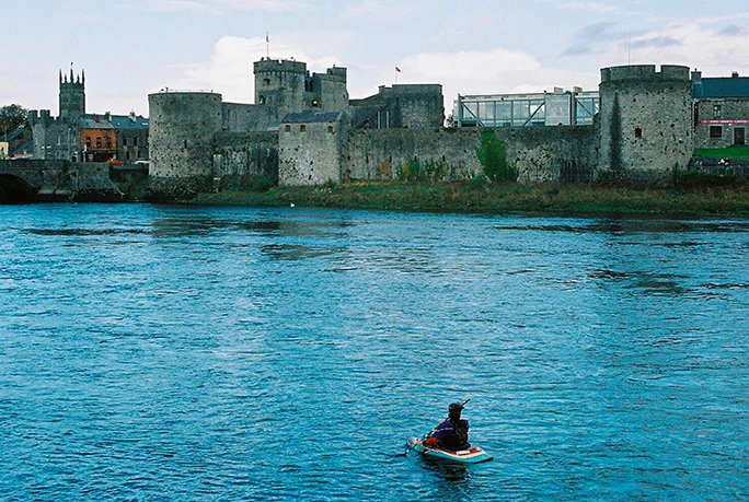 King Johns Castle Limerick Ireland River Shannon Kayak Film Lomography Color Negative 800 Camera Nikon F2 35mm