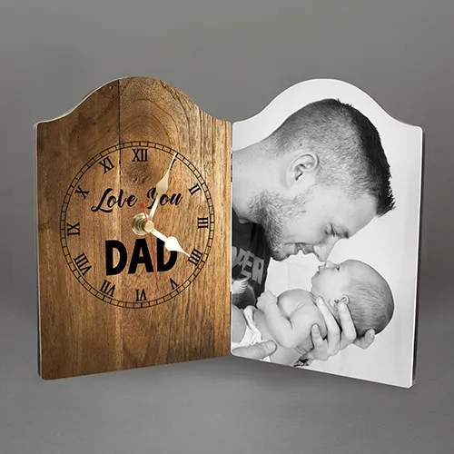 Father's day photo clock