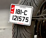 motorcycle legal number plates
