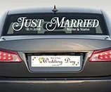 Wedding car decals