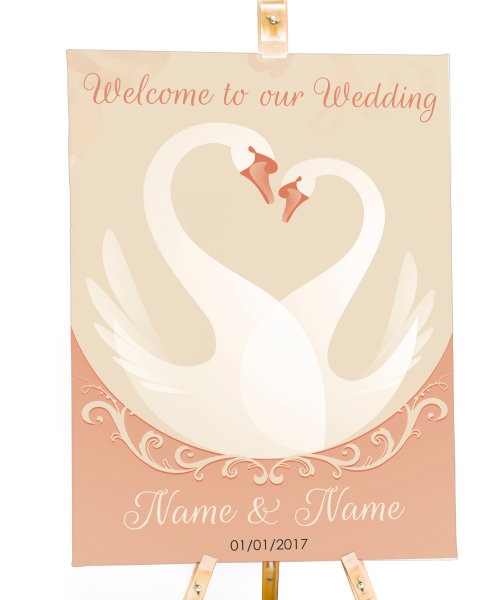 Welcome sign for wedding reception Template 18