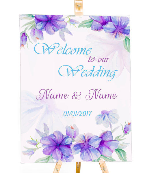 Welcome sign for wedding reception Template 19